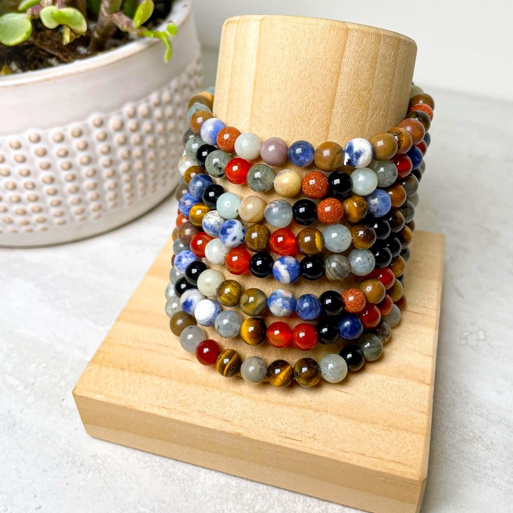 🆕New Sacred Stone Mix 8mm Healing Gemstone Bracelet-
